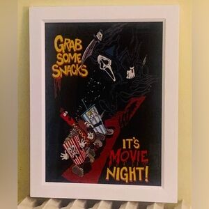 RARE Custom Framed Vintage 1996 “Scream” Movie Theater Release Wall Art